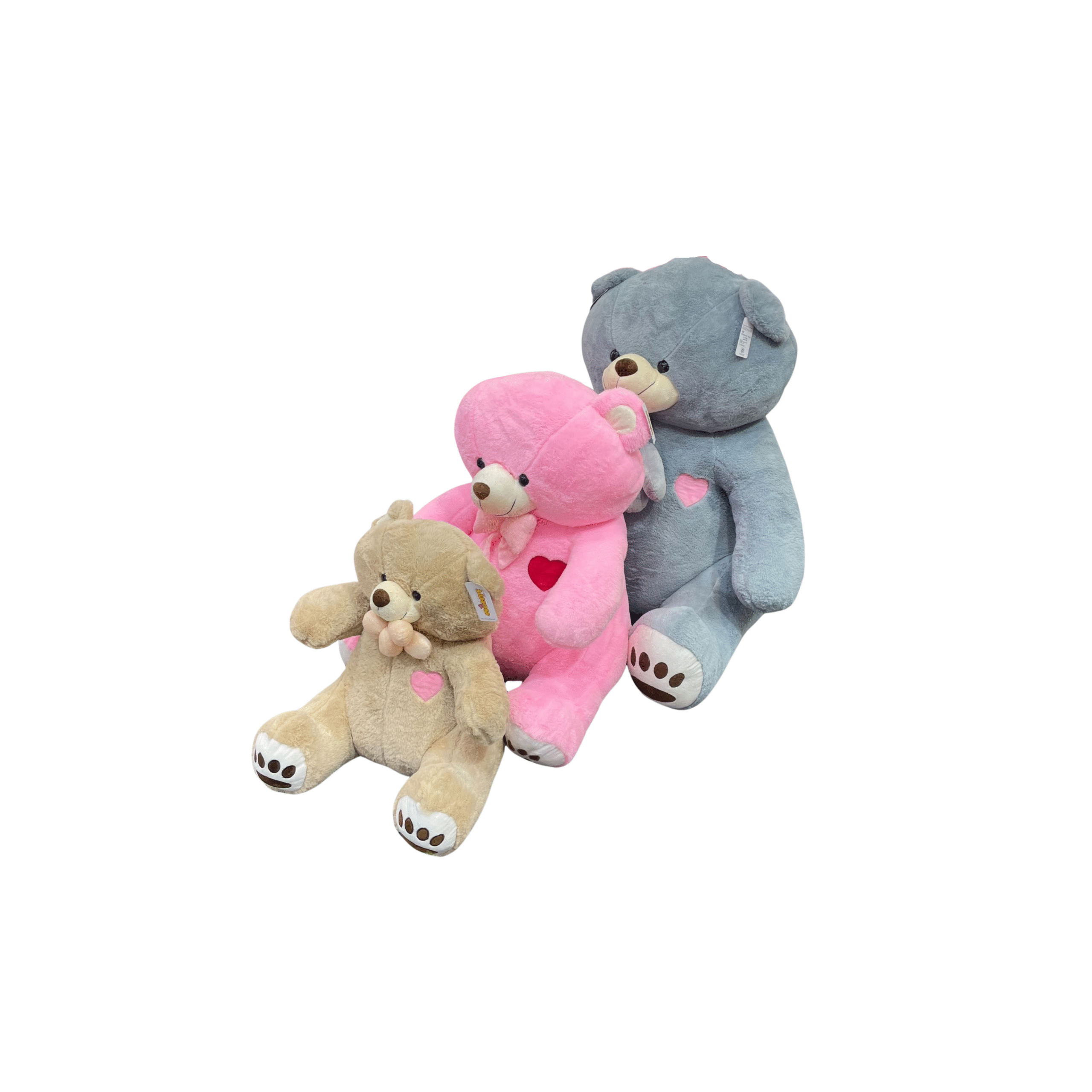 3 COLOUR TEDDIES